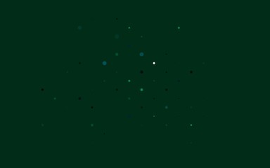 Light Blue, Green vector template with circles. Blurred decorative design in abstract style with bubbles. Pattern for ads, leaflets.