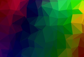 Dark Multicolor, Rainbow vector blurry triangle texture.