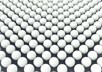 A group of 3d white balls on isolated background.