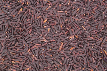 Black rice background or texture