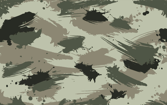 Seamless desert camouflage repeat pattern
