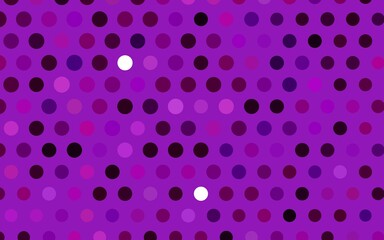 Light Purple vector backdrop with dots. Modern abstract illustration with colorful water drops. Design for posters, banners.