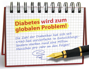 Notiz: Diabetes wird zum globalen Problem