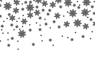 Christmas snowfall. Vector illustration