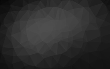 Fototapeta premium Dark Silver, Gray vector abstract polygonal texture. Geometric illustration in Origami style with gradient. New texture for your design.
