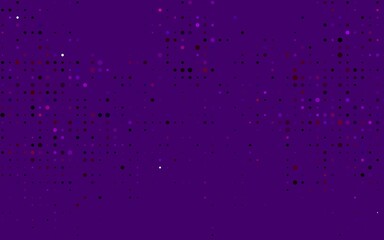 Dark Purple vector background with bubbles. Beautiful colored illustration with blurred circles in nature style. Design for posters, banners.