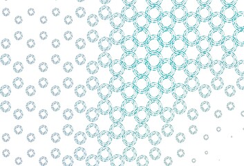 Light blue vector cover with spots.