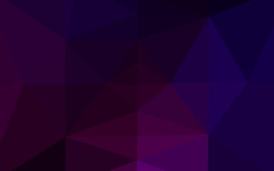 Dark Purple vector shining triangular background. Brand new colorful illustration in with gradient. The best triangular design for your business.