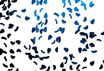 Light BLUE vector backdrop with abstract shapes.