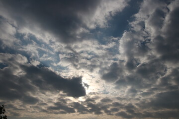 Fototapeta premium Beautiful light and clouds sky in the morning