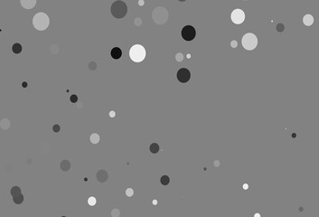 Light Silver, Gray vector template with circles.