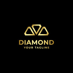 Elegant diamond logo Luxury Vector