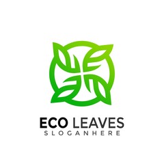 Eco Leaf Creative Modern Logo Design Vector Images Illustration Stock