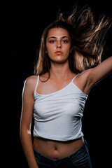 Fototapeta premium Smiling female model