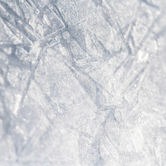 In the sun glisten Transparent ice crystals texture cracked background