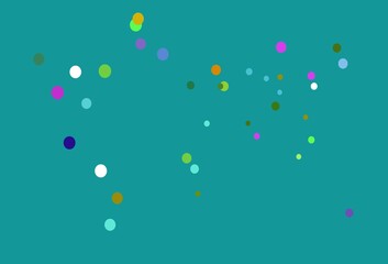 Light Multicolor, Rainbow vector cover with spots.