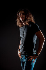 Attractive trendy man