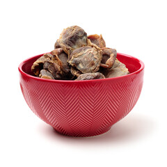 Chinese Waxed Salted Chicken gizzard  on white background