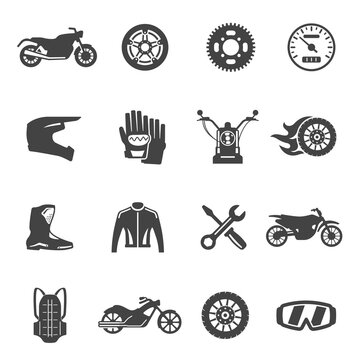 Motorcycle equipment, jackets, helmets, tools and gear