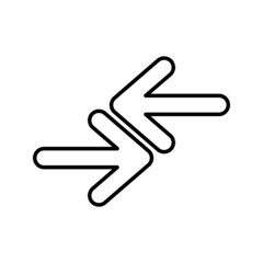 Obraz premium Creative Exchange icon in trendy flat style on white background