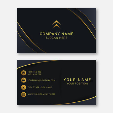 Luxury Gold Business Card Design Template