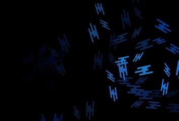 Dark BLUE vector template with repeated sticks.