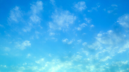 blue sky with beautiful natural white clouds	
