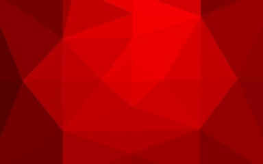 Light Red vector low poly texture. Colorful abstract illustration with gradient. Completely new design for your business.
