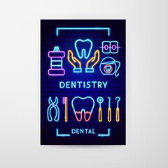 Dentistry Neon Flyer