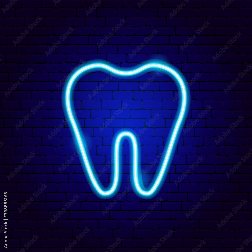 Sticker Tooth Neon Sign