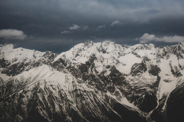 Schnee Berge Alpen Panorama VI