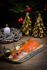 Smoked Salmon on christmas / New year eve table