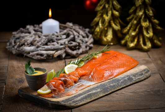 Smoked Salmon on christmas / New year eve table