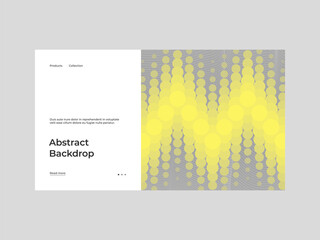 Homepage design. Abstract background illustration. Flat geometric shapes, lines composition. Eps10 vector.