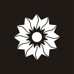 Flower mandala logo, flower mandala logo design vector illustration, flower mandala logo design template vector stock illustration