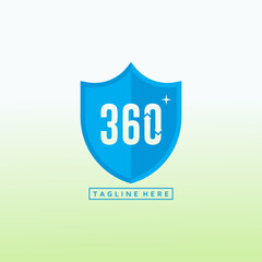 360 degree education vector logo ,360 vector logo design template idea and inspiration.