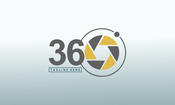 360 degrees consulting and media vector logo,360 vector logo design template idea and inspiration.