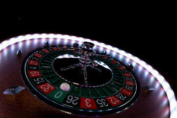 Obraz premium Roulette table close up at the Casino