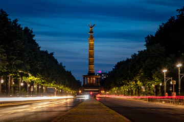 Blaue Stunde Siegessäule Berlin