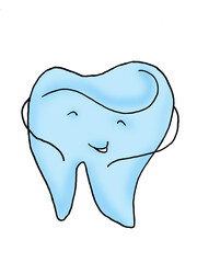 A tooth with a charming smile