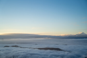 Fototapeta na wymiar Cloudscape in Italy - Marche region