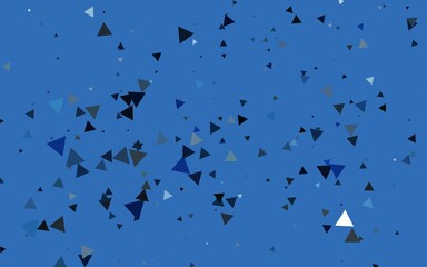 Light BLUE vector background with triangles. Modern abstract illustration with colorful triangles. Best design for your ad, poster, banner.