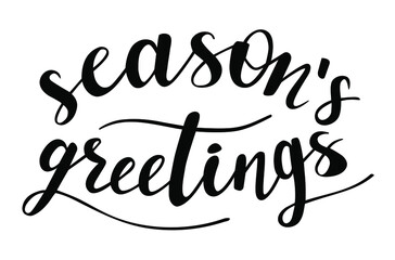 Seasons greetings hand lettering. Christmas quotes and other holidays phrases for cards, banners, posters, mug, scrapbooking, pillow case, phone cases and clothes design. 