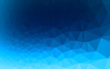 Light BLUE vector abstract polygonal layout. Creative illustration in halftone style with gradient. Template for your brand book.