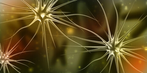 

3d illustration neuron
