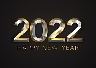 New Year 2022 Creative Design Concept - 3D Rendered Image	