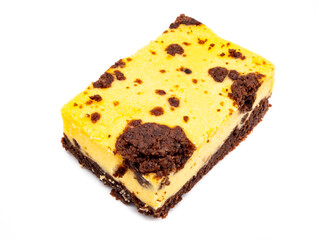Russischer Zupfkuchen isoliert auf weißen Hintergrund