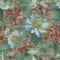 rose Flower pattern beautiful background