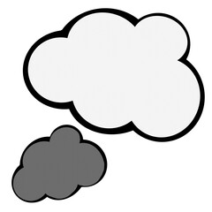 Cartoon illustration of a cloud