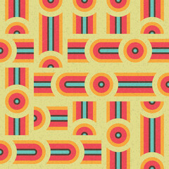 Abstract Geometric Pattern generative computational art illustration